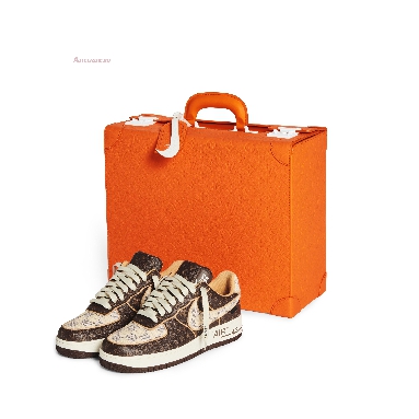 Nike x Louis Vuitton Air Force 1 Low Brown Checkerboard NAF1LV-04 Brown/White/Gold (Includes Orange Box) Sneakers