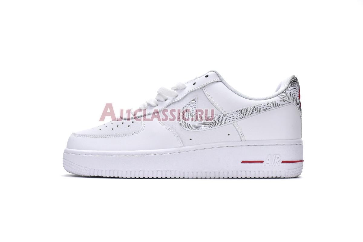 Nike Air Force 1 Low "Topography Pack - White University Red" DH3941-100