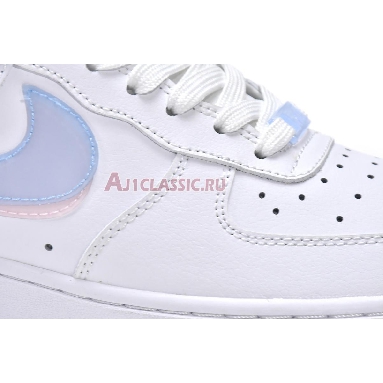 Nike Air Force 1 LV8 GS Double Swoosh CW1574-100 White/Light Armory Blue-Arctic Punch Sneakers