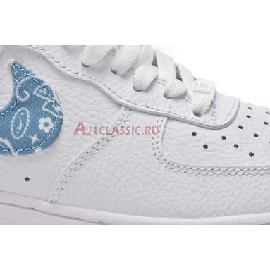 Nike Air Force 1 07 Essentials Blue Paisley DH4406-100 White/Worn Blue/White Sneakers