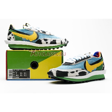Sacai x Nike LDWaffle Ben & Jerrys CN8899-006 White/Lagoon Pulse/Black/University Gold Sneakers