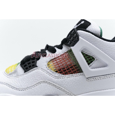 Air Jordan 4 Retro Rasta AQ9129-100 White/University Red/Lucid Green/Black Sneakers