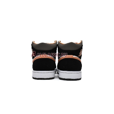 Air Jordan 1 Mid SE Peach Mocha DH0210-100 White/Apricot/Agate/Black Sneakers