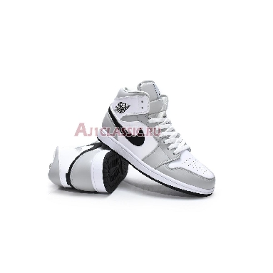 Air Jordan 1 Mid Grey Fog BQ6472-015 White/Light Smoke Grey/Black Sneakers