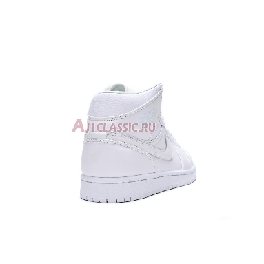 Air Jordan 1 Mid Triple White 554724-129 White/White-White Sneakers