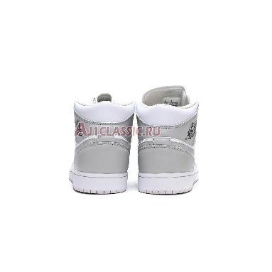 Air Jordan 1 Mid Swoosh Logo - Grey Camo DC9035-100 White/Photon Dust/Grey Fog Sneakers