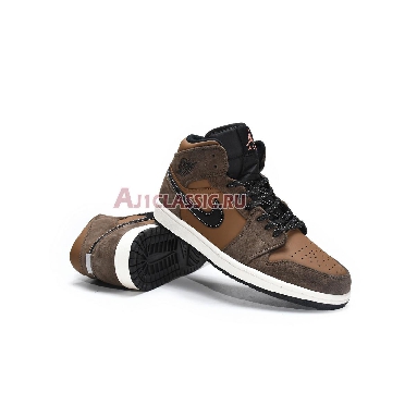 Air Jordan 1 Mid  SE Dark Chocolate DC7294-200 Dark Chocolate/Archaeo Brown/Black/Crimson Bliss Sneakers