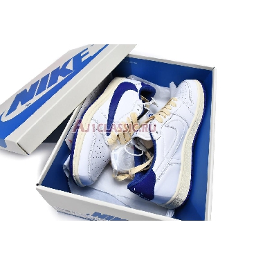 Travi Scott x Fragment x Air Jordan 1 Low OG Blue White Barb DM9868-218 Sail/White/Military Blue Sneakers