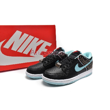 Nike Dunk Low SE Barber Shop - Black DH7614-001 Black/Copa/White/Chile Red Sneakers