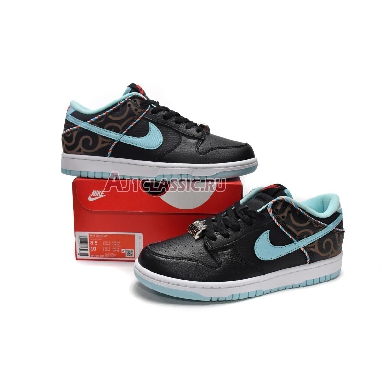 Nike Dunk Low SE Barber Shop - Black DH7614-001 Black/Copa/White/Chile Red Sneakers