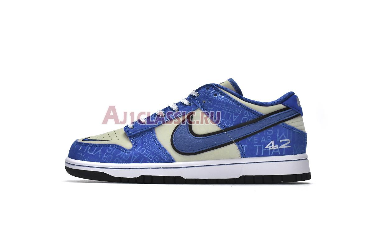 Nike Dunk Low GS Jackie Robinson DV2203-400 Racer Blue/Racer Blue/Coconut Sneakers