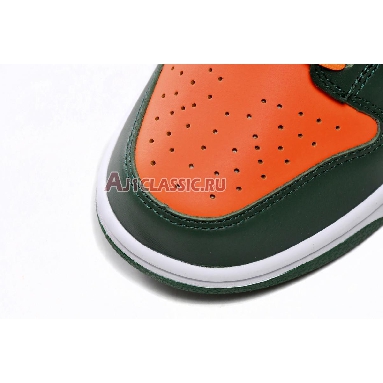 Nike Dunk Low Miami Hurricanes DD1391-300-02 Gorge Green/White/Total Orange/Gorge Green Sneakers