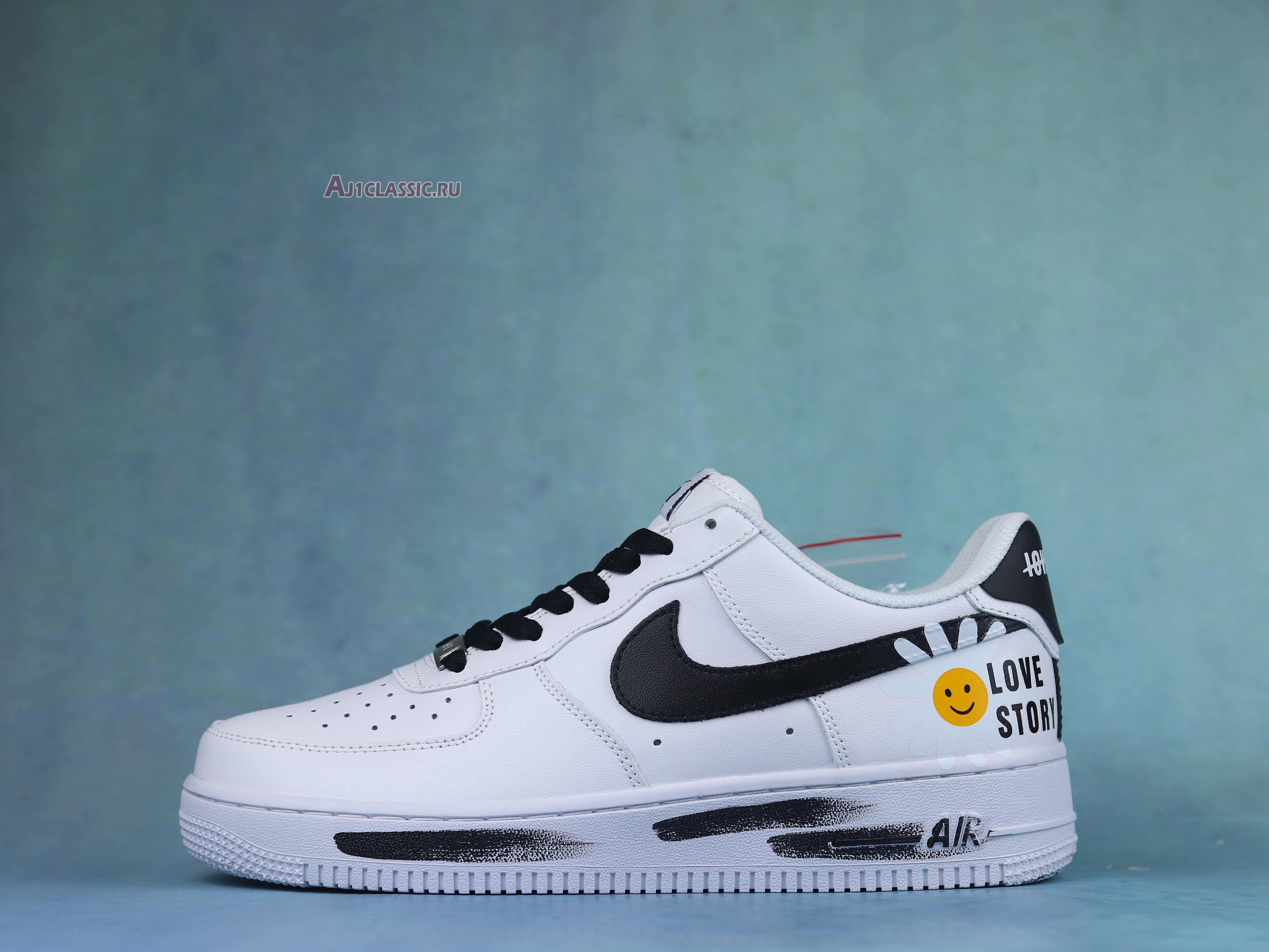 G-Dragon x Air Force 1 07 Love Story DO5220-176 White/Black/Yellow Sneakers
