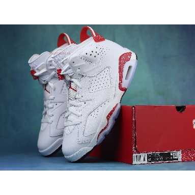 Air Jordan 6 Retro Red Oreo CT8529-162 White/University Red/Black Sneakers