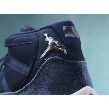 Air Jordan 11 Retro Midnight Navy Velvet AR0715-441 Midnight Navy/Metallic Silver/White Sneakers