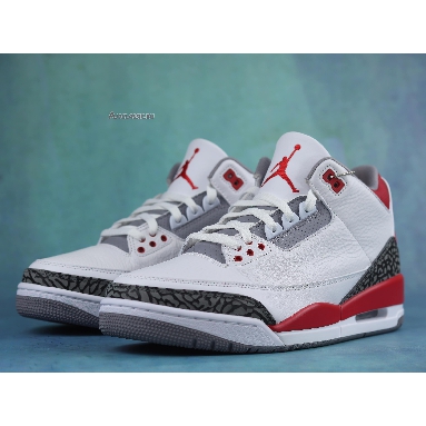 Air Jordan 3 Retro Fire Red 2022 DN3707-160 White/Fire Red/Cement Grey/Black Sneakers