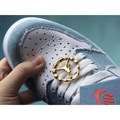 Air Jordan 1 High OG Denim DM9036-104-02 White/Worn Blue-Metallic Gold Sneakers