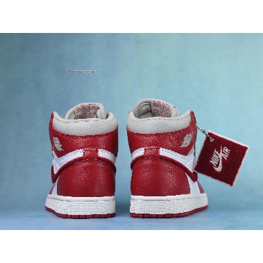 Air Jordan 1 High OG Newstalgia Chenille DJ4891-061 Light Iron Ore/Varsity Red/Sail Sneakers