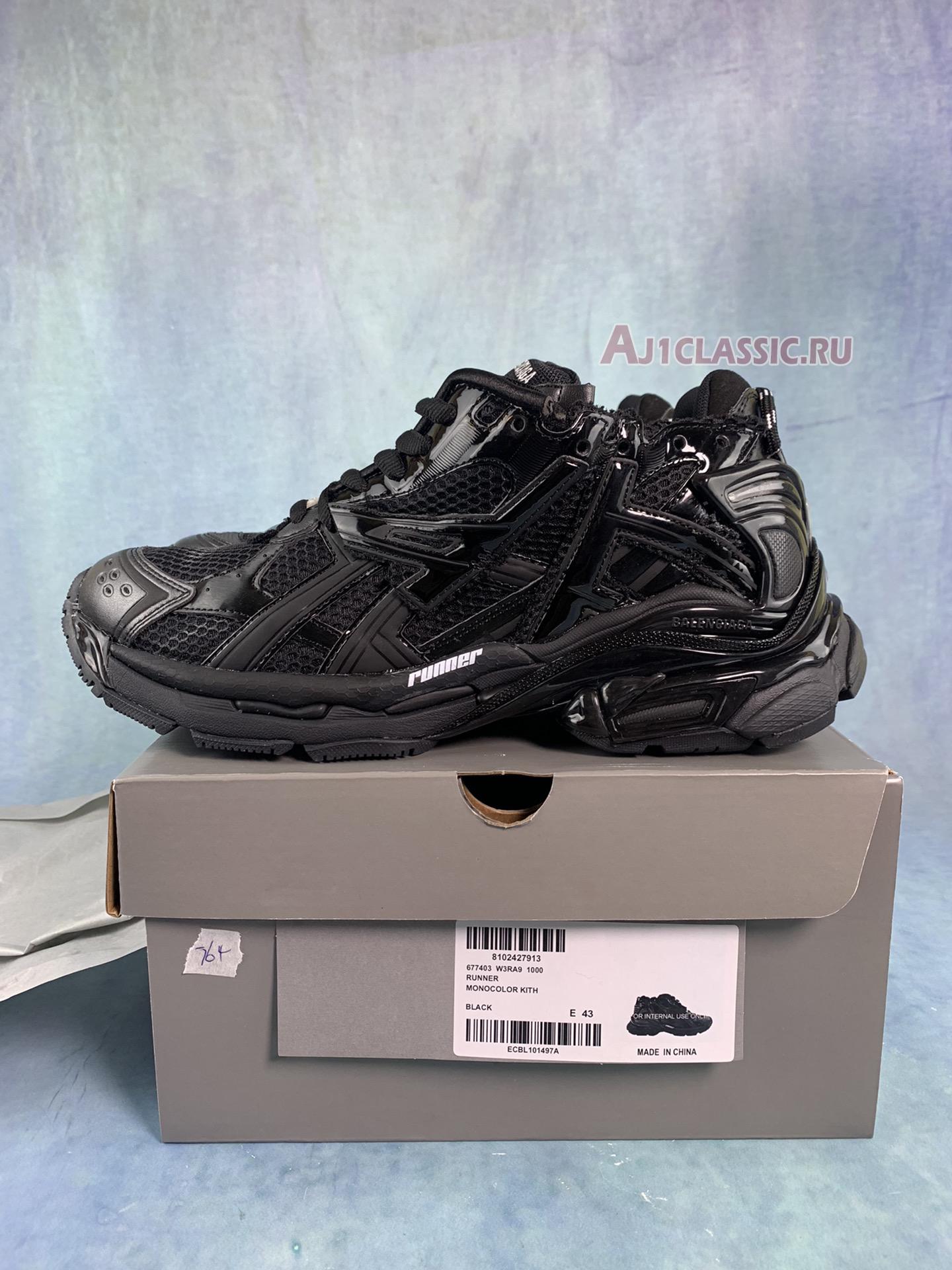 Balenciaga Runner Sneaker "Black" 677403 W3RA9 1000