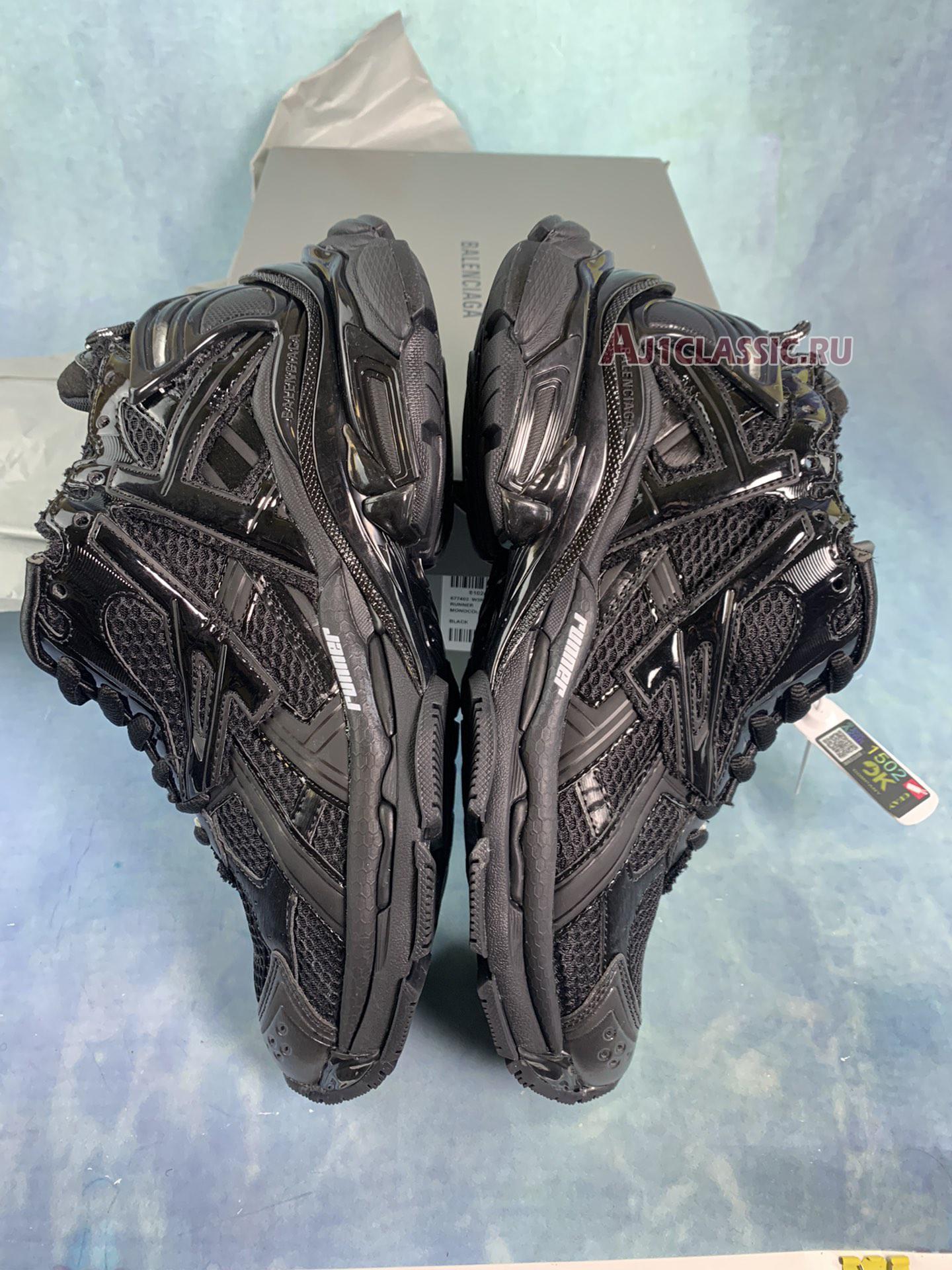 Balenciaga Runner Sneaker "Black" 677403 W3RA9 1000