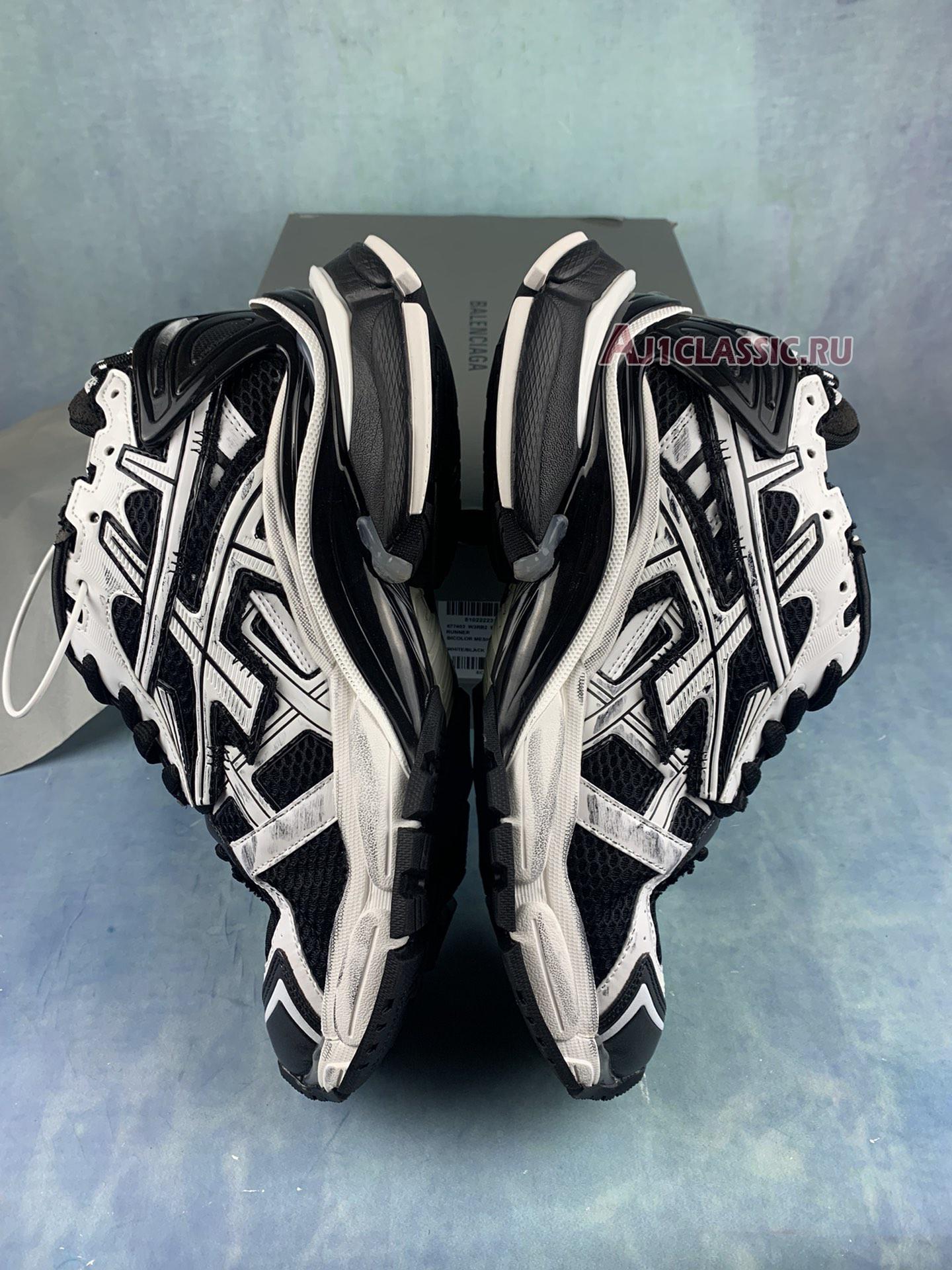 Balenciaga Runner Sneaker "Black White" 677403 W3RB2 9010