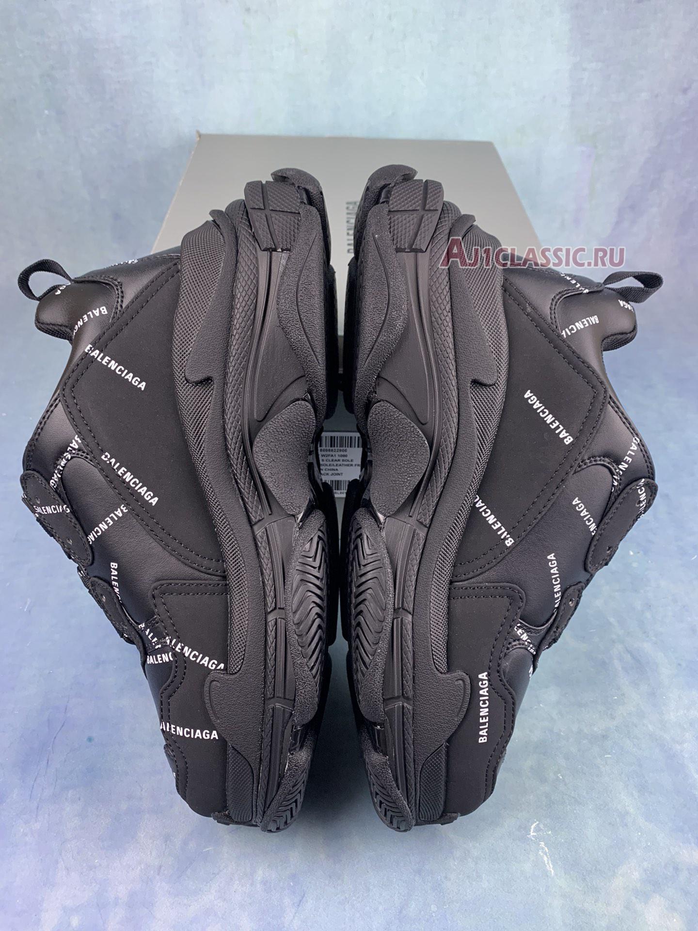Balenciaga Triple S Sneaker "Allover Logo - Black" 536737 W2FA1 1090