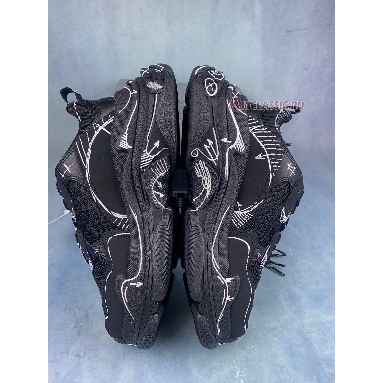 Balenciaga Triple S Sketch-Print Sneakers Black 536737 W3SRB 1090 Black/White Sneakers