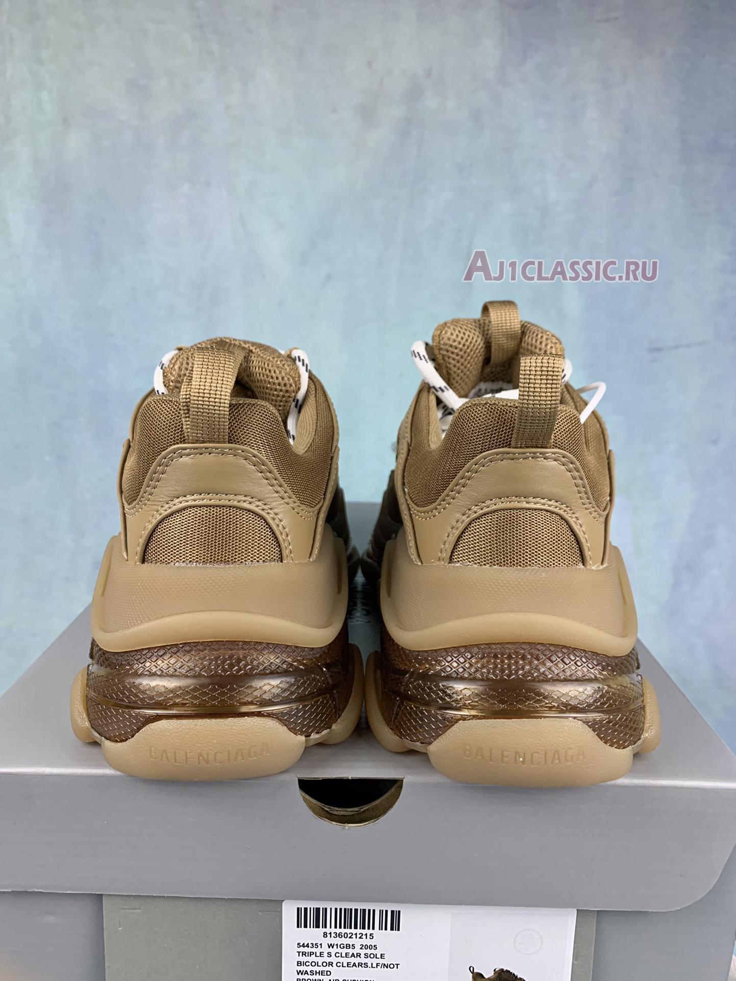 Balenciaga Triple S Sneaker "Clear Sole - Light Camel" 541624 W2GA1 2706
