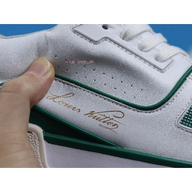 Louis Vuitton LV Trainer Sneaker Low White Green A54HS Sneakers