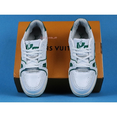 Louis Vuitton LV Trainer Sneaker Low White Green A54HS Sneakers