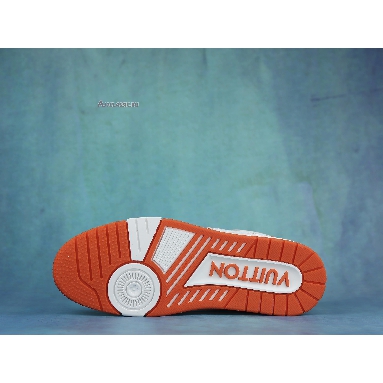 Louis Vuitton Trainer Low Orange Monogram Denim 1A9ZBI Orange/White Sneakers