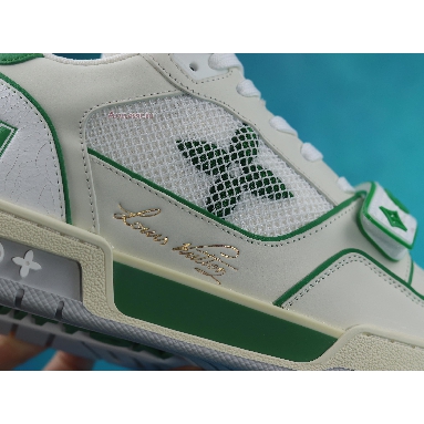 Louis Vuitton Trainer Low Green Mesh 1A98V1 White/Green Sneakers