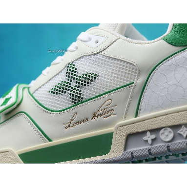 Louis Vuitton Trainer Low Green Mesh 1A98V1 White/Green Sneakers
