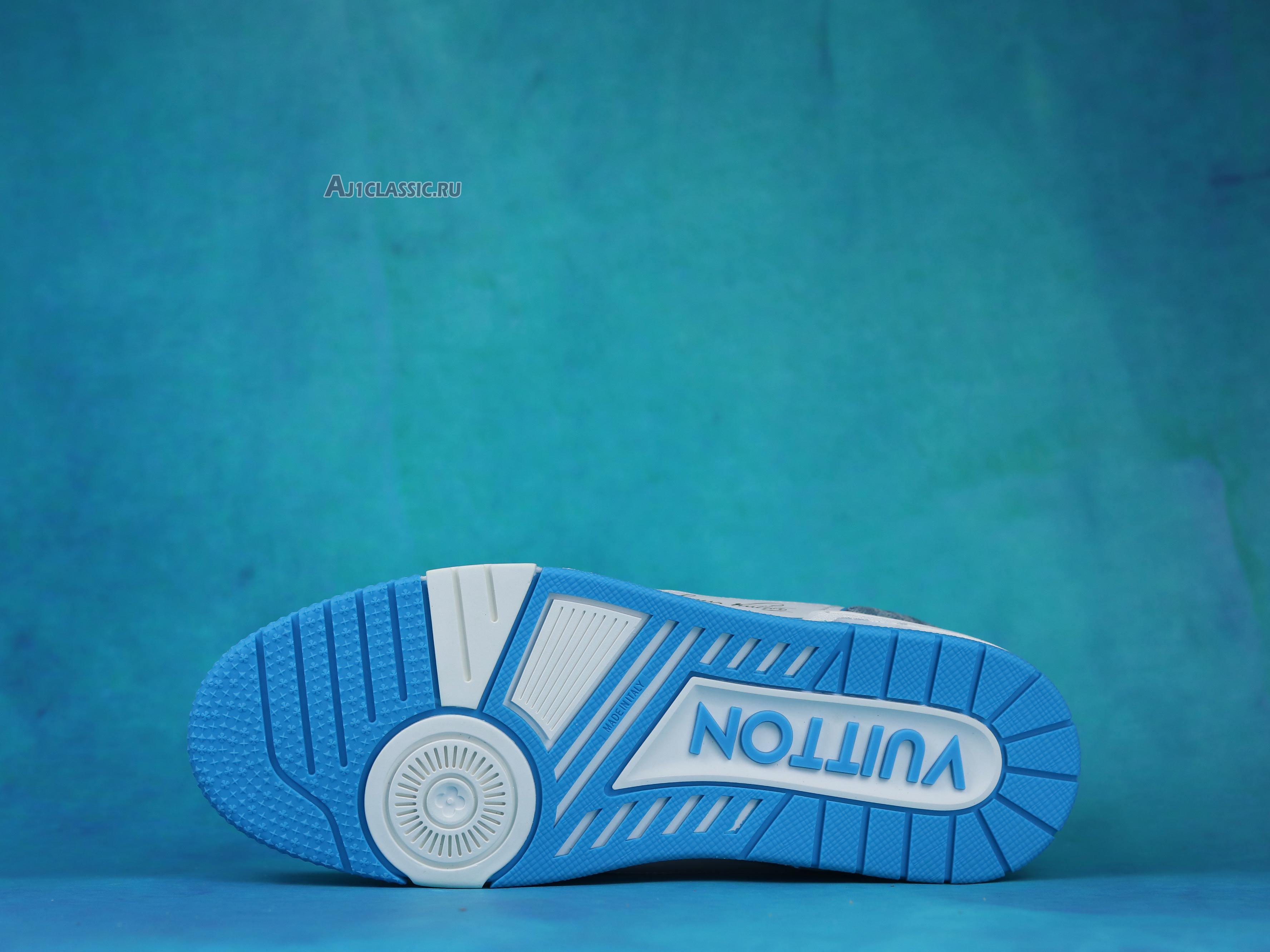Louis Vuitton Trainer Low "Light Blue Monogram Denim" 1A9ZI5