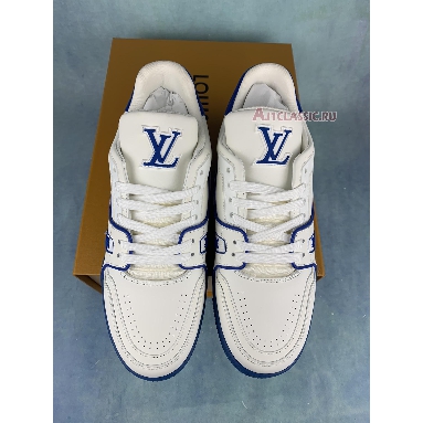 Louis Vuitton Trainer White Blue Signature 1A8SJV White/Blue Sneakers