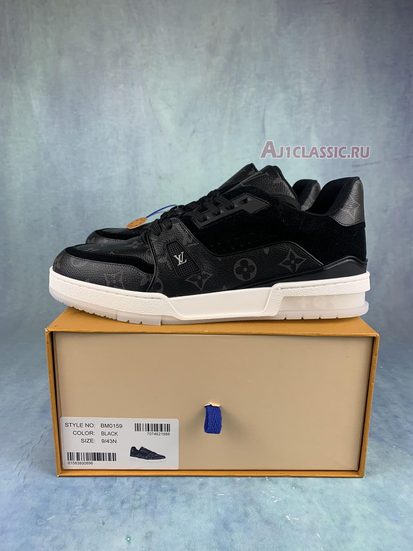 Louis Vuitton Trainer Low Black Monogram 1A8PUA Black/White Sneakers