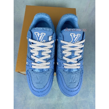 Louis Vuitton Trainer Low Blue Embossed Monogram 1AARFI Blue/White Sneakers