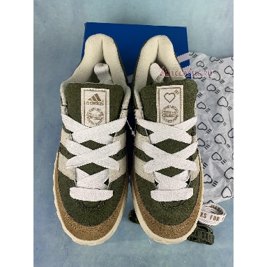 Human Made x Adidas Adimatic Dust Green Cream White HP9914 Dust Green/Cream White/Brown Desert Sneakers