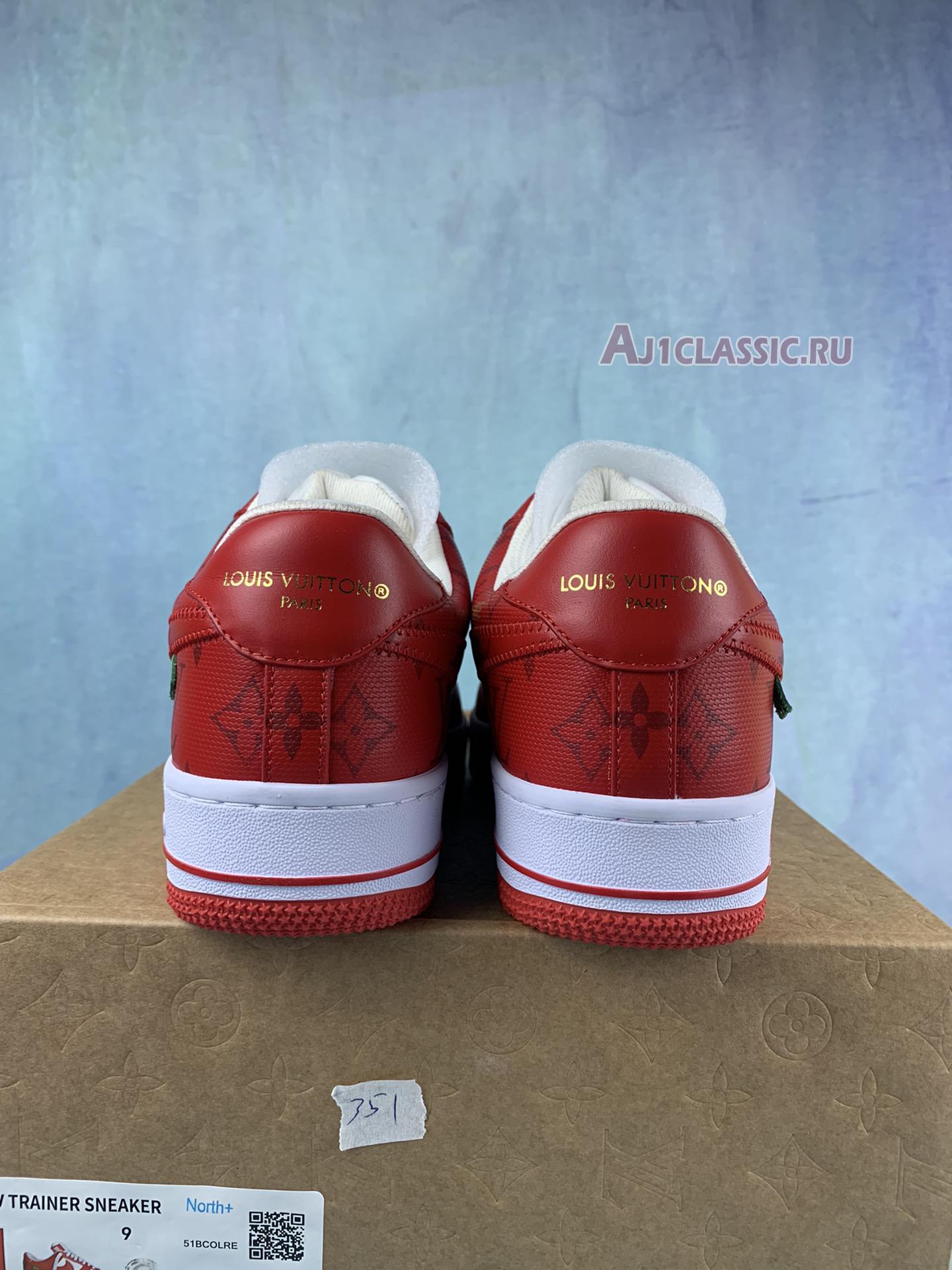 Louis Vuitton x Nike Air Force 1 Low "White Comet Red" MS0232-2