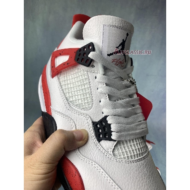 Air Jordan 4 Retro Red Cement DH6927-161 White/Fire Red/Black/Neutral Grey Sneakers