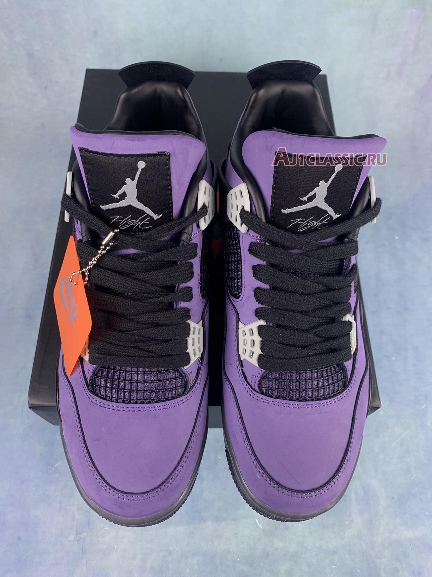 Travis Scott x Air Jordan 4 Retro "Purple Suede - Black Midsole" AJ4-766296