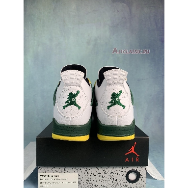 Air Jordan 4 Retro Oregon PE SP12MNJDLS311 White/Noble Green-Black Sneakers