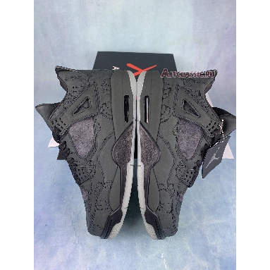 KAWS x Air Jordan 4 Retro Black 930155-001-2 Black/Black-Clear Glow Sneakers