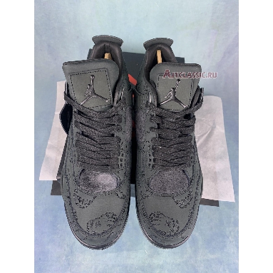 KAWS x Air Jordan 4 Retro Black 930155-001-2 Black/Black-Clear Glow Sneakers