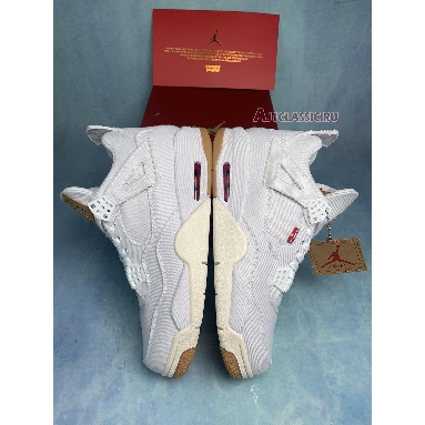 Levis x Air Jordan 4 Retro White Denim AO2571-100-2 White/White-White Sneakers