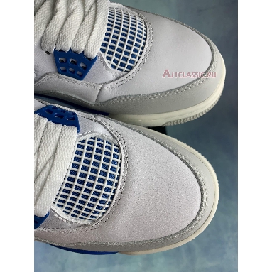 Air Jordan 4 Retro Military Blue 308497-105-2 White/Military Blue-Ntrl Grey Sneakers