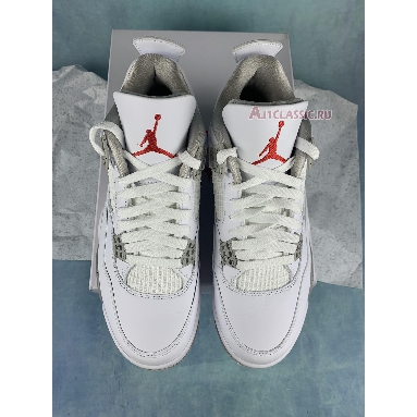 Air Jordan 4 Retro White Oreo CT8527-100-2 White/Tech Grey/Black/Fire Red Sneakers