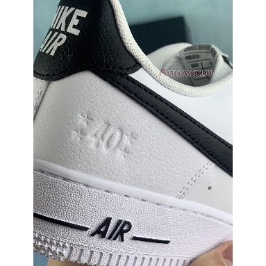 Nike Air Force 1 07 LV8 40th Anniversary - White Black DQ7658-100 White/Black/White/Metallic Gold Sneakers