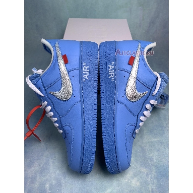 Off-White x Air Force 1 Low 07 MCA CI1173-400-2 University Blue/White-University Red-Metallic Silver Sneakers
