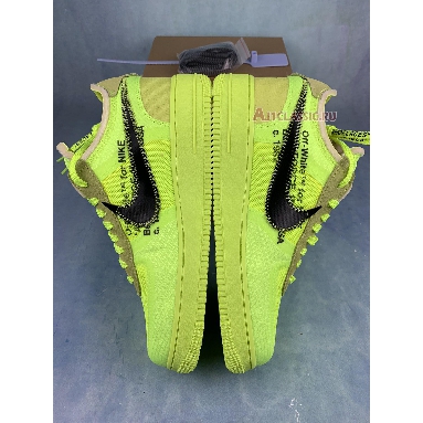 Off-White x Nike Air Force 1 Low Volt AO4606-700-2 Volt/Cone-Black-Hyper Jade Sneakers